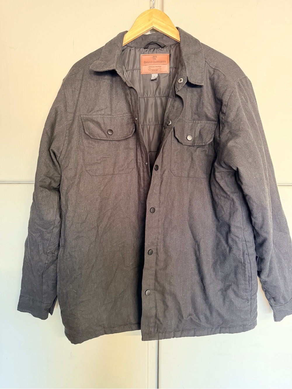 Rugged Elements Men’s Insulated Jacket – Black – Size Large